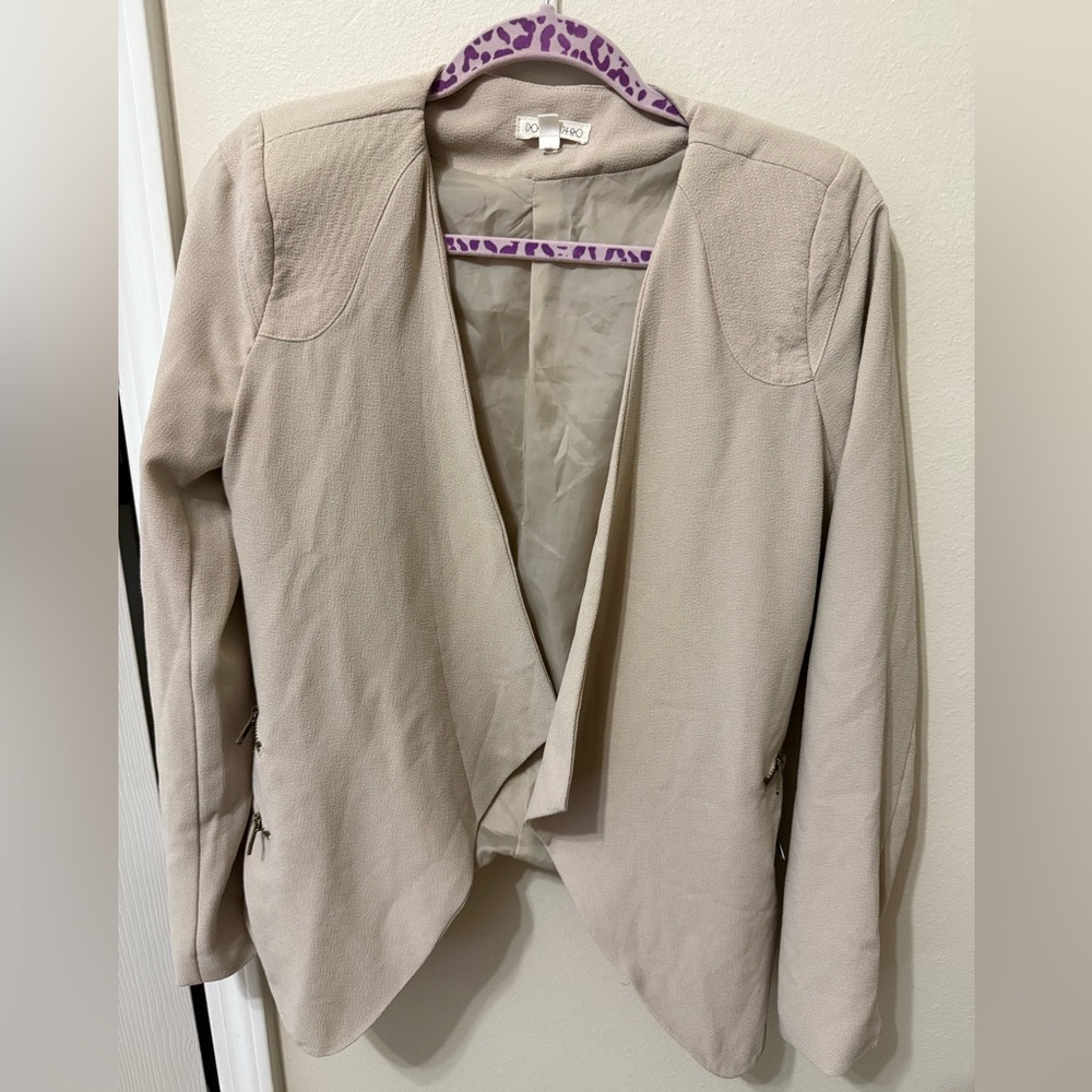 Double Zero Light Beige Women's Blazer